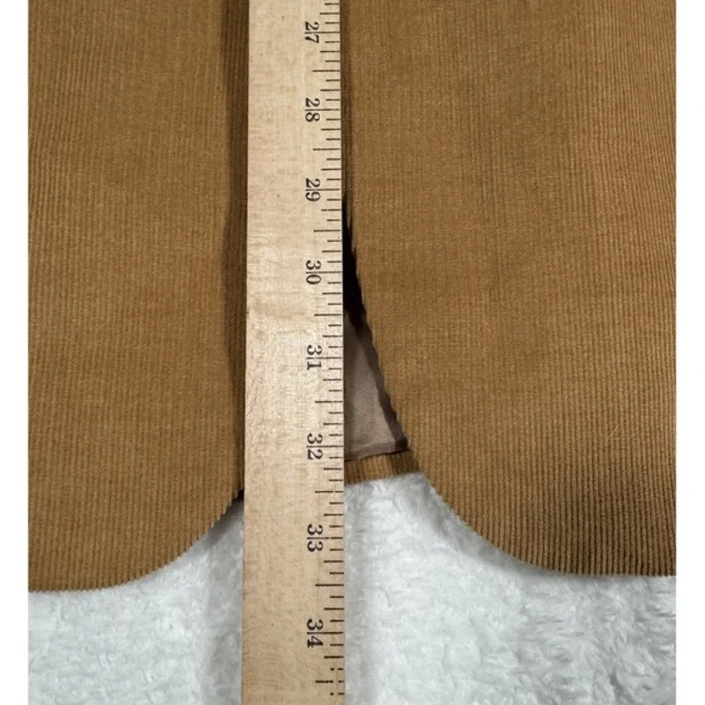 Alan Flusser Mens Sport Blazer 42L Chore Coat Corduroy Copper‎ Cotton Jacket